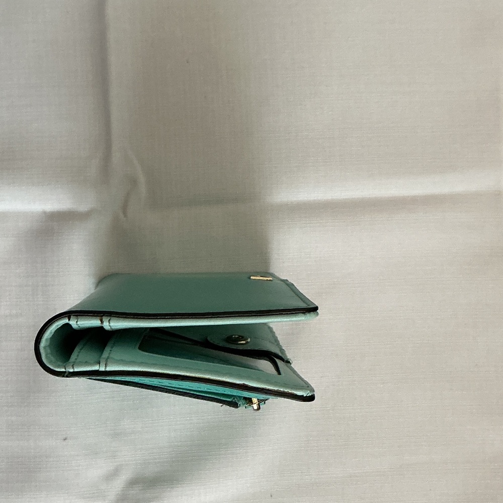 Kate Spade teal Leather Charlotte Terrace, Stacy Slim wallet EUC. - Picture 4 of 6
